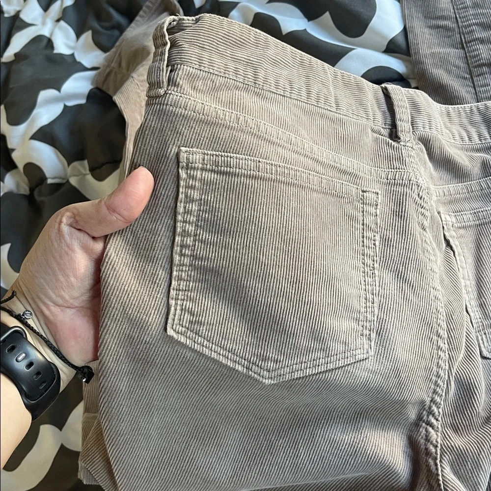 Vintage J. Crew Stretch Corduroy Trousers in Taupe